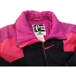 Helly Hansen Women's Pink and Black Ski Jacket